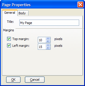 Ug Html Page Properties General